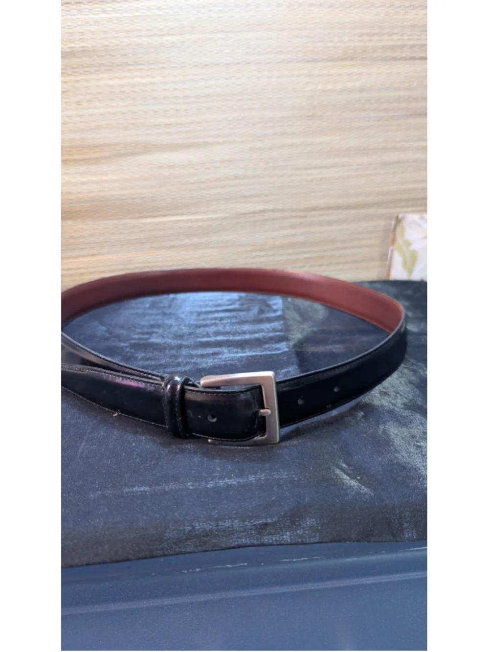 Coach Men’s Leather Belt Black Brown Size 36/90 Silver Buckle 42.5